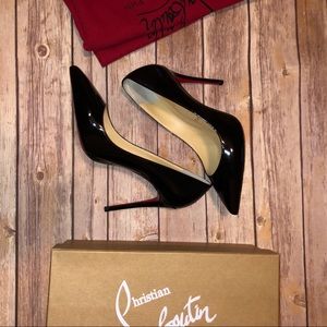 Pigalle Follies Leather 100mm Red Sole Pumps